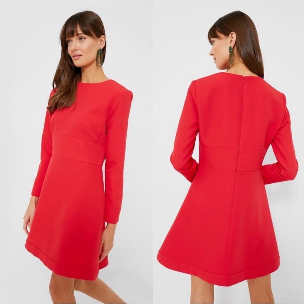 Tuckernuck Red Long-Sleeve A-Line Dress